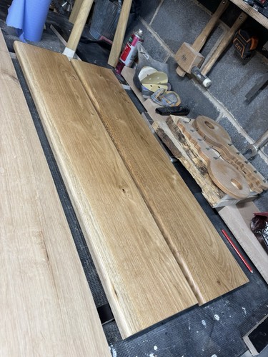 Solid oak shelf 1000mm - —,