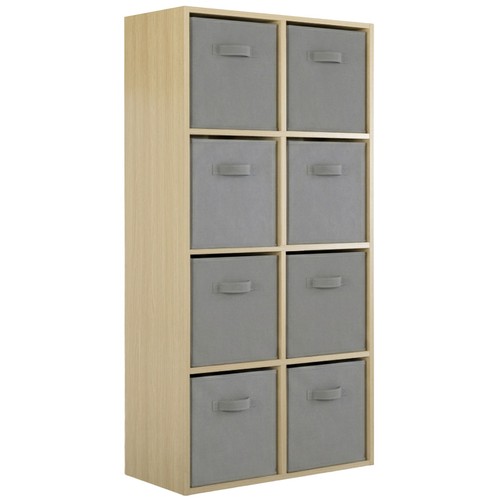Oak cube drawer storage - cube,