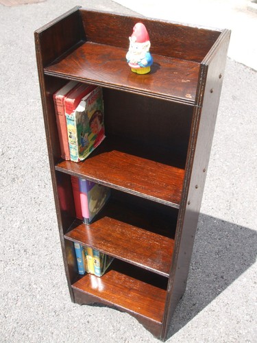 Antique oak narrow - , bookcase