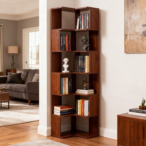 Tall corner bookcase bookshelf - tall,