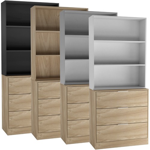 80cm drawer tier wooden - 3,