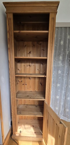 Bookshelf solid pine bookcase - pine,