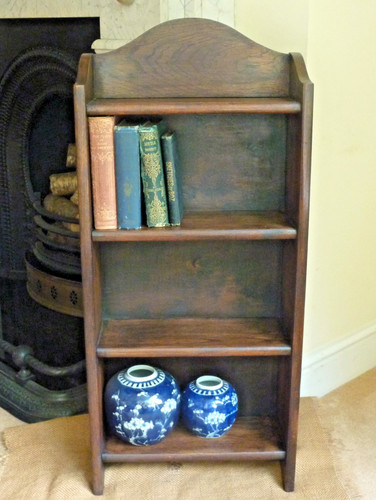 Antique oak book - book, open