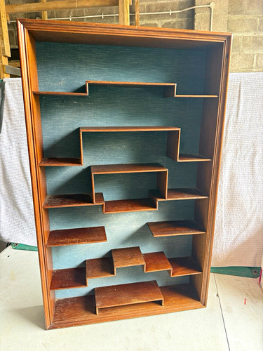 Wall mounted oak display - mounted,