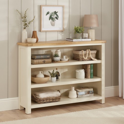 Bookcase wide low - low, large