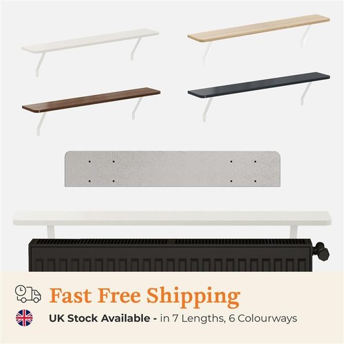 Radiator shelf with foil - with,