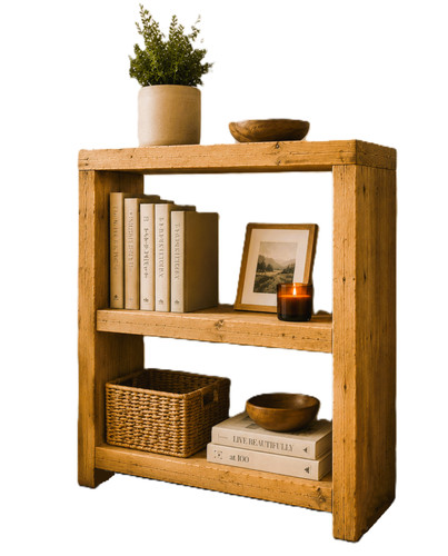 Rustic bookcase handmade - bookcase, solid