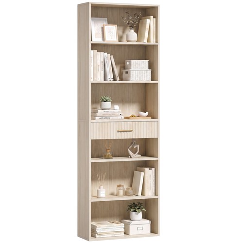 Homcom tall bookcase - tall, with