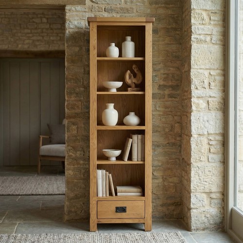 Bookcase with drawer tall - bookcase,