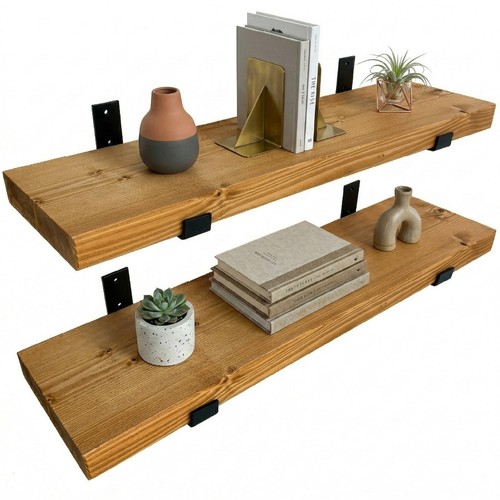 Wooden board wall shelf - board,