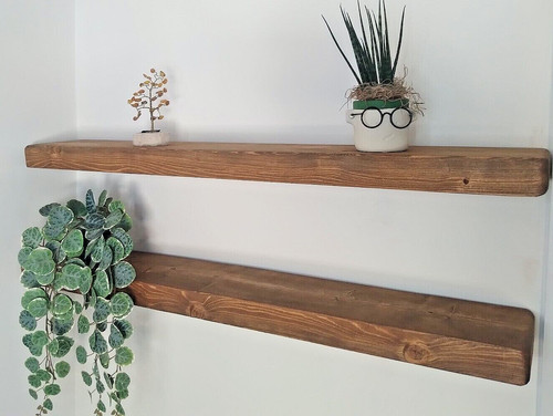Rustic shelves floating solid - ,