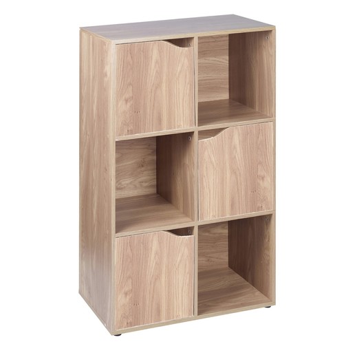 Cube oak modular bookcase - cube,