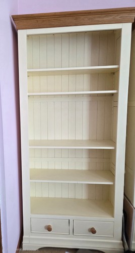 Solid oak bookcase - bookcase, x