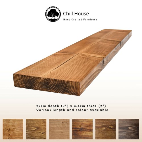 Rustic floating shelf wood - shelf,