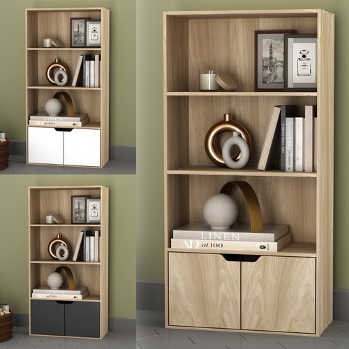 Tier wooden bookcase - 4,