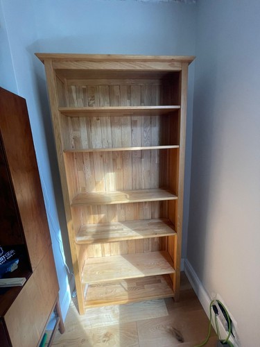 Pine bookshelf unit - pine,