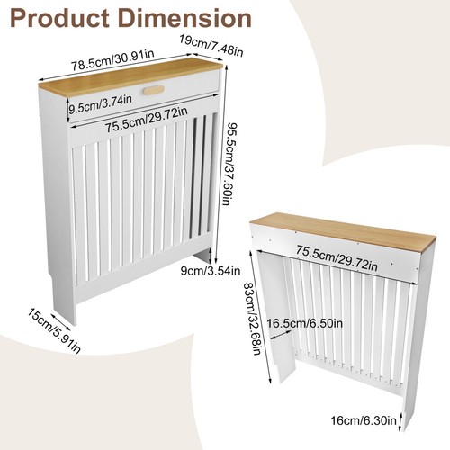 Extra tall radiator cover - tall, 92cm